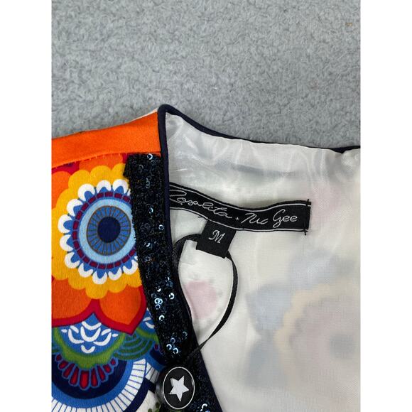 Rosalita McGee Womens Size M All Over Print Floral Jumpsuit NWT - Picture 2 of 9